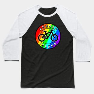 Hornby Island Mountain Biking Rainbow Round - Colourful MTB Bicycle - Hornby Island Baseball T-Shirt